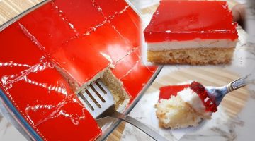 طريقة عمل كيكة البسكويت الباردة بالجيلي