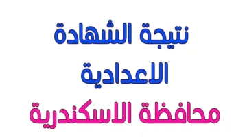 موعد ظهور نتيجة الشهادة الإعدادية 2025 بالإسكندرية ترقبوا التفاصيل عبر مديرية التربية والتعليم بالإسكندرية