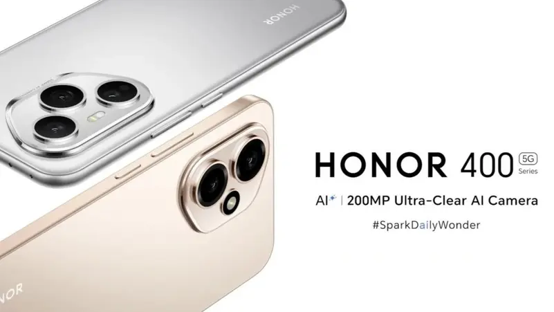 ونر HONOR 400 ببطارية عملاقة 6000 مللي وكاميرا