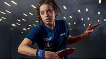 أصغر بطلة تنس طاولة مصرية