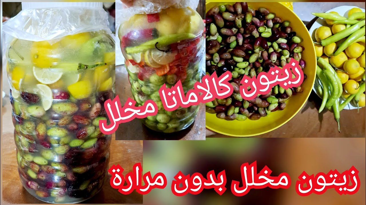 وصفة عمل زيتون المخلل كالاماتا وصفة عمل زيتون المخلل كالاماتا