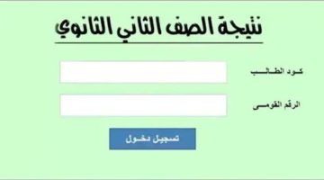 “كشـف الدرجـات” نتيجة الصف الثاني الثانوي الترم الأول 2026 خـلال eduserv.cairo.gov.eg بالاسم ورقم الجلوس حال الاعلان