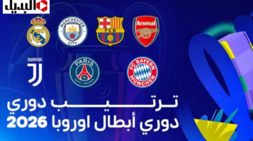 ترتيب دوري أبطال أوروبا 2026 بعد الجولة السابعة.. الريال مولعها وارسنال صعبها عليه
